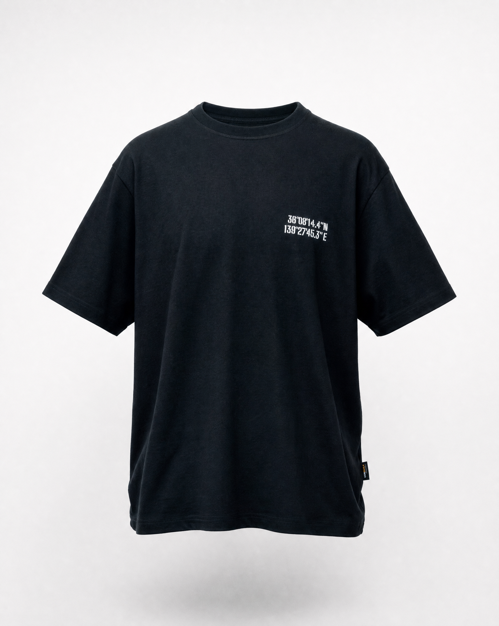 ISAMI CORDURA TEE フロント(座標プリント)