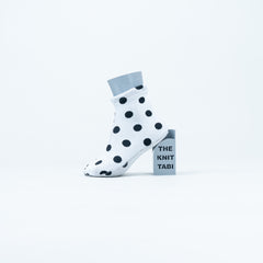 The Knit Tabi - Black Dot